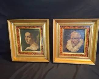 Two Gold Framed Portraits