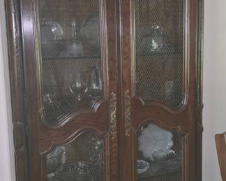 crystal & china cabinet