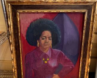 Portrait of a Woman, Oil on Canvas by Bakare Abubakrisideeq Babatunde