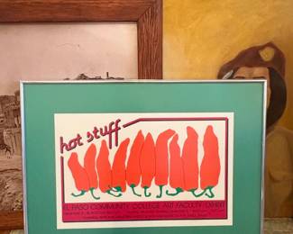 Hot Stuff El Paso Community College Art Faculty Exhibit Poster