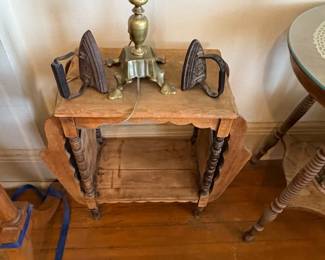 Vintage Bobbin Turned Spindle Leg Side Table