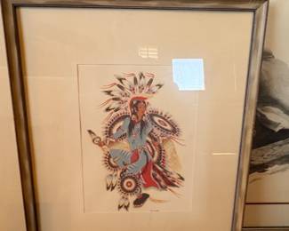 Native American Dancer Print by Woody Crumbo