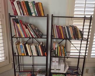 Pair of Origami Tier Folding Wire Shelving Units