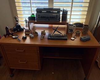 Mid Century Modern Walnut Executive Desk