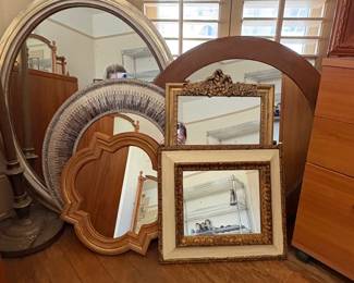 Collection of Five Decorative Wall Mirrors