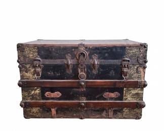 Victorian Era DomeTop Steamer Trunk