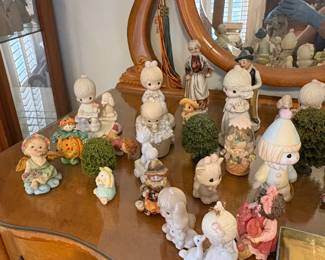 Collection of Precious Moments Porcelain Figurines