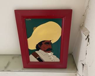 Mexican Revolutionary Folk Art Portrait Emiliano Zapata