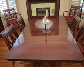 Duncan Phyfe Style Mahogany Dining Set