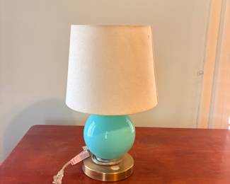 MidCentury Modern Style Turquoise Ceramic Table Lamp