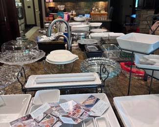 Pans, plates, dishware