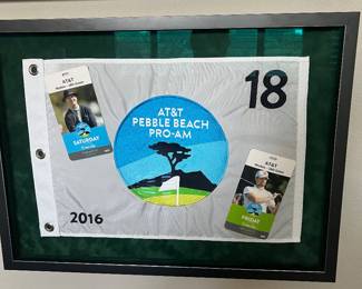 Pebble Beach framed Memorabilia