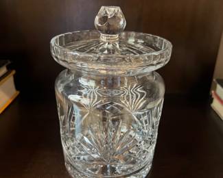 Rogaska Crystal biscuit barrel