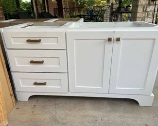 Bathroom cabinets for sale. There is granite for the top if you wish.