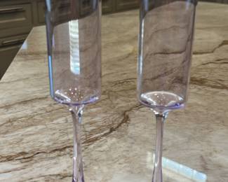Anthropology, lilac, (new #), champagne, flutes