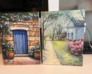 Hand-painted original artwork by LUZ.