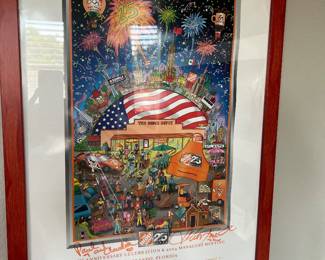 Charles FAZZINO Manager’s meeting Print for Home Depot