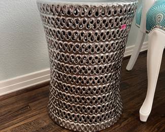 18x14 silver ceramic table
