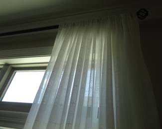 8 Panels made of White Cotton (panels are 8' H x 4' W)