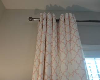 Curtain Panels are lined (1 Pair) 8' H x 9' W
