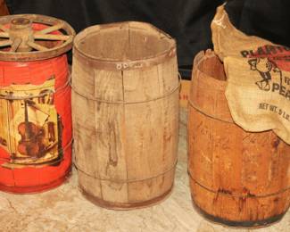 Vintage Wooden Nail Keg's