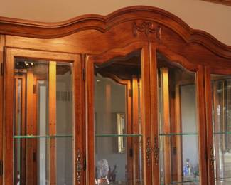 Thomasville 2-piece Lighted China Cabinet