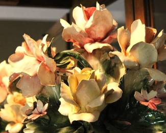 Capodimonte Porcelain Flower Basket