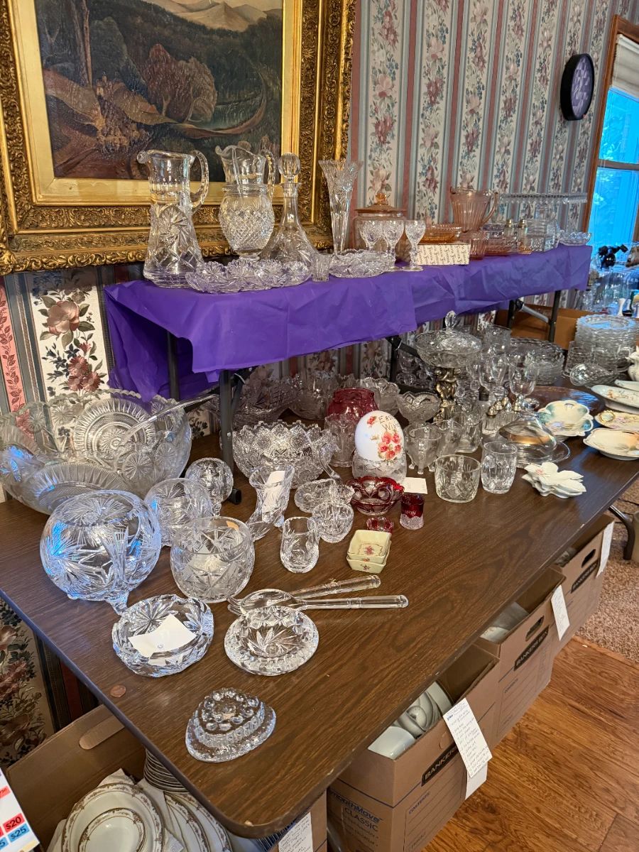 Fostoria, vintage crystal, china