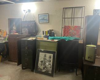 File cabinet, DVD cabinet, antique sheet music cabinet