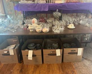 Vintage Fostoria, china sets