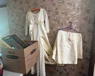 The Nurse's wedding dress, handmade in the Philippines in 1967!
