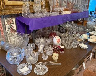 Fostoria, vintage crystal, china