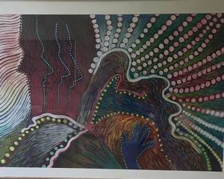 Susan Kaprov “Double Hand” 1982 gouache & pastel