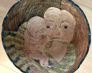 Marilyn Andrews narrative bowl interior