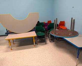 Early Childhood Classroom Furniture Assortment - Tables and Stackable Chairs