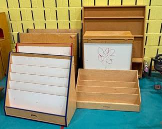 Assorted Early Childhood Classroom Storage and Display Furniture