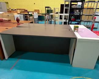 Commercial Laminate Double-Pedestal Desk