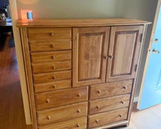 large solid wood storage cabinet / dresser / armoir
