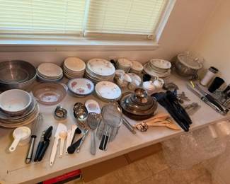 MORE kitchen stuff - formal dinner wear and more