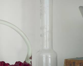 Krosno Etched Glass Bud Vase