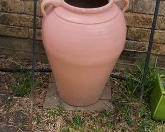 Large Glazed Terracotta Amphora Garden Urn