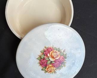 Vintage Floral Ceramic Trinket Box