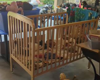 Standard Slatted Wooden Baby Crib
