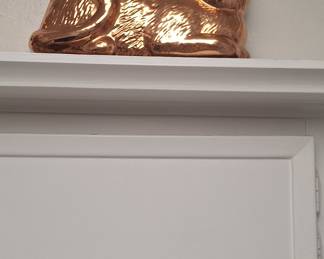 Vintage Copper Cat Wall Decor Mold