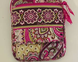 Vera Bradley Very Berry Paisley Triple Zip Hipster Crossbody Bag