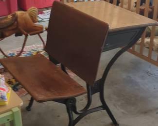 Vintage American Seating Company School Desk