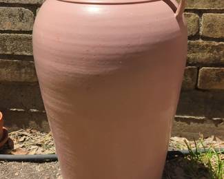 Large Glazed Ceramic Garden Jar with Handles