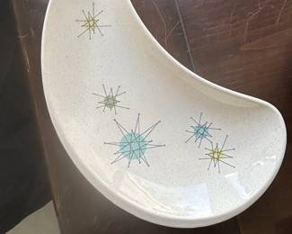 Franciscan Atomic Starburst Crescent Salad Plate