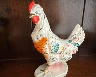 Vintage Erphila Czechoslovakia Porcelain Rooster Figurine