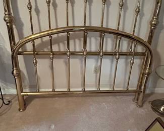 Vintage Brass Bed Headboard and footboard 
